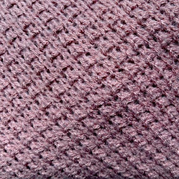 Aeropostale Sparkley Mauve Pink Sweater with Two Strap Shoulders Size Medium - Picture 2 of 8